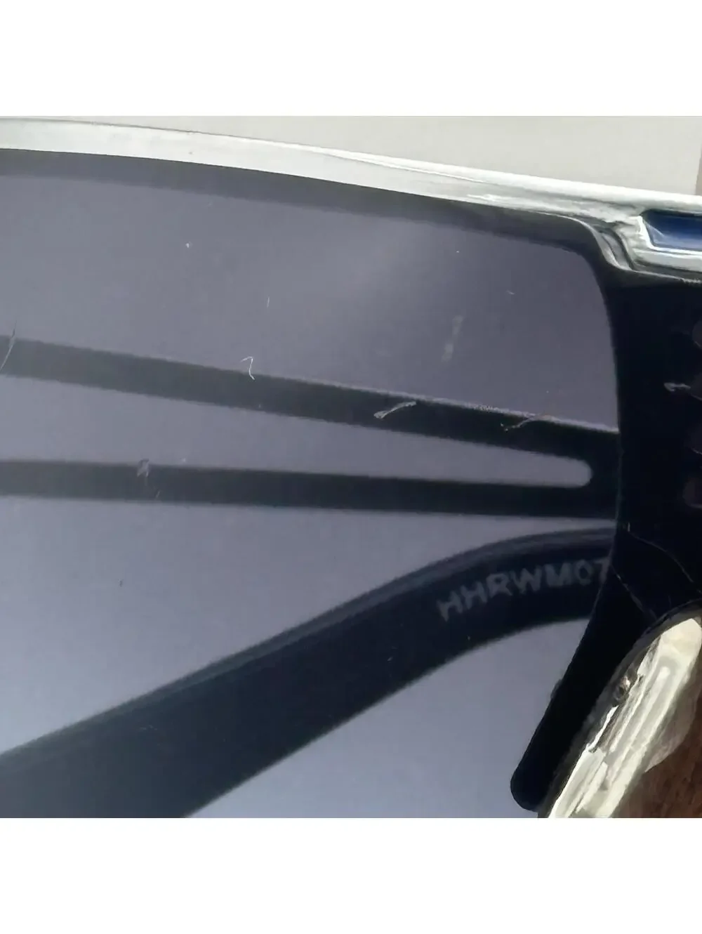 Rocawear Silver Wraparound Sunglasses Blue Gradient Lenses